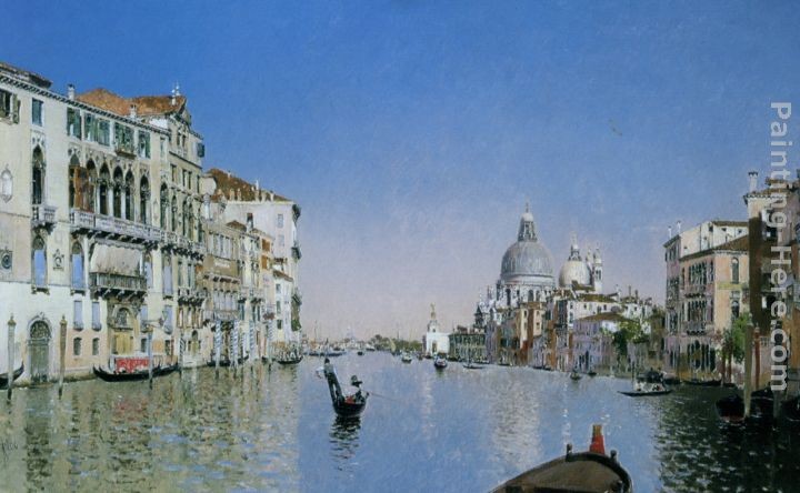 Martin Rico y Ortega Gondola on the Grand Canal